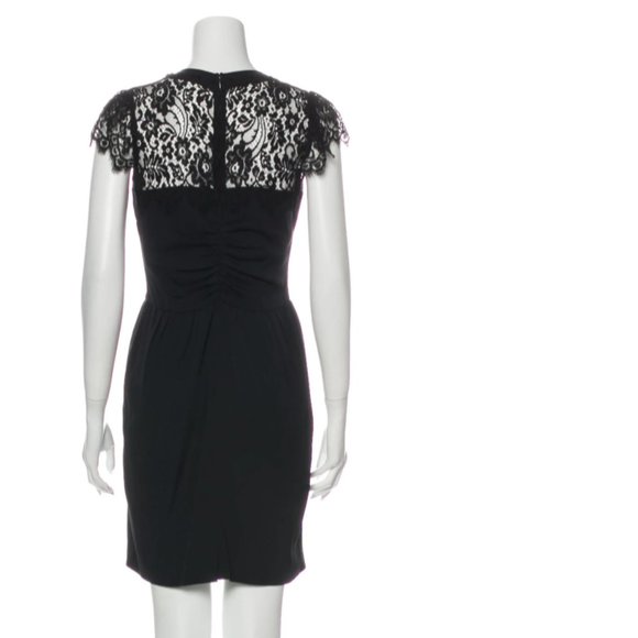 DOLCE & GABBANA Black Silk Lace Mini Dress - Picture 2 of 7